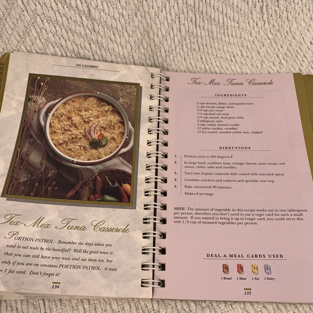 Vintage 1990 Richard Simmons Deal A‎ Meal Golden Edition Cookbook Spiral Bound